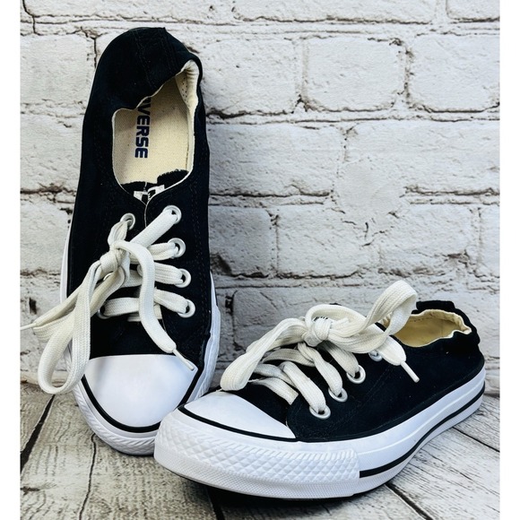 Converse Shoes - Converse All Star Low Top Black White Women's Size 7 Shoes